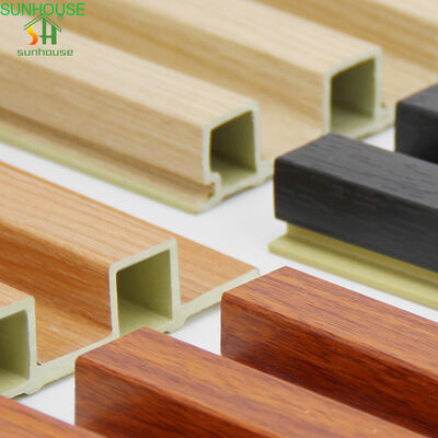 Great Wall Decorative WPC Panel for Interior Bamboo and Plastic Fluted Wall Panels for Living Room Decoration