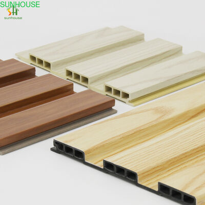 Καλή τιμή. Hardwearing Outdoor PVC WPC Cladding Siding Panel Scratch Resistance Ventilated Grating Board Waterproof Office Free Samples σε απευθείας σύνδεση
