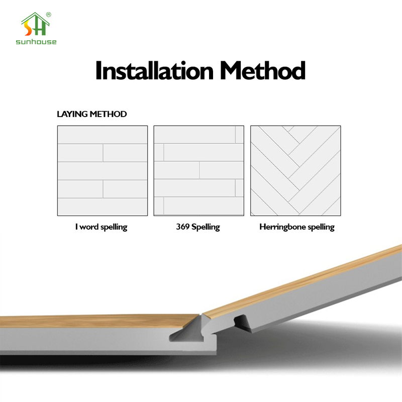 Durable SPC Click Flooring with 0.038㎡K/W Thermal Resistance R10 DS Slip Resistance and 20db/21db Sound Absorption