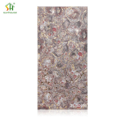 Ελαφρύιες τοιχογραφικές πλάκες με εφέ μαρμάρου 1220x2440mm Ακρυλικές υδατοασφαλείς πλάκες