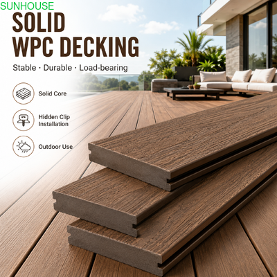 Καλή τιμή. Στερεό Decking WPC Vs Κούφιο Decking WPC Ποια Δομή Είναι Καλύτερη Για Το Έργο Σας σε απευθείας σύνδεση